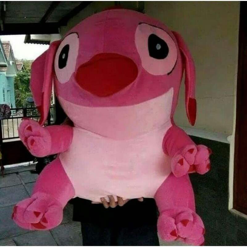BONEKA STITCH JUMBO PINK / BONEKA STITCH JUMBO BIRU / BONEKA MURAH / BONEKA LUCU / BONEKA IMUT /