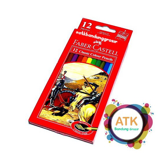 

Baru.. Pensil Warna Faber Castell Classic Colour Pencils 12 Long Panjang JDF