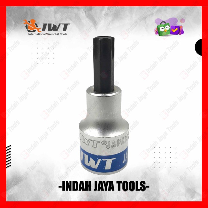 IWT JAPAN Mata Sok Bintang T40 T50 Kunci Kepala Babi Lubang Tamper
