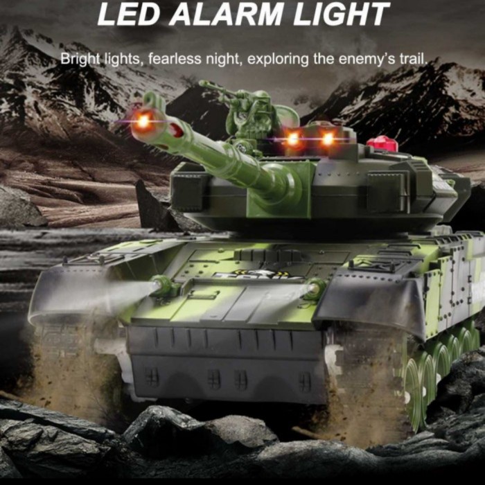 Mainan Remote Control Rc Tank Militer Besar War Tnak Remote Kontrol