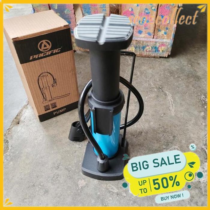 POMPA INJAK PACIFIC BOLA SEPEDA MOBIL PORTABLE 