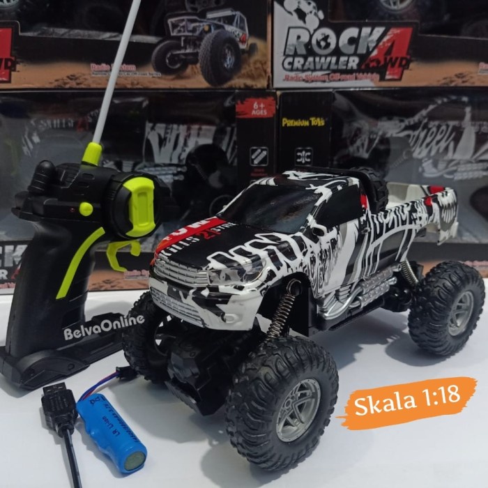 Mobil Remot Rc Rock Crawler Raptor Offroad / Diecast