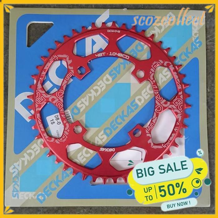 CHAINRING DECKAS ROUND 104 BCD NARROW WIDE 48T 