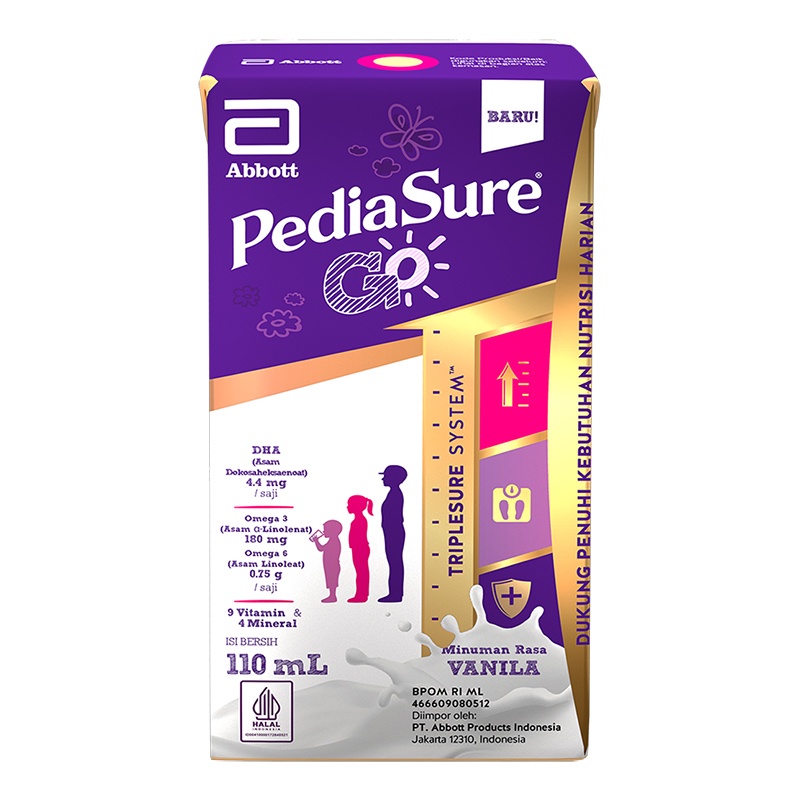 

Pediasure Go Susu UHT Vanila 110 ml