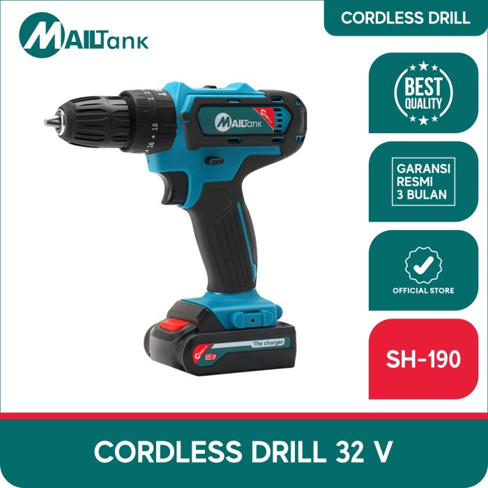 Terlaris Mesin Bor Cordless Drill 32V Sh190 Mailtank