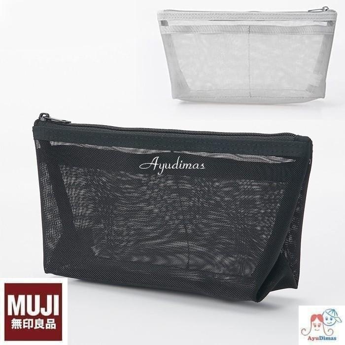 

Muji Nylon Mesh Pen Case With Gusset - Tempat Pensil