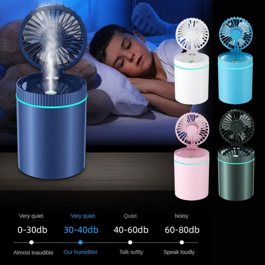 F98 Kipas Angin USB Humidifier Kipas Air Cooler AC Mini portable F98 - Kenji Shop