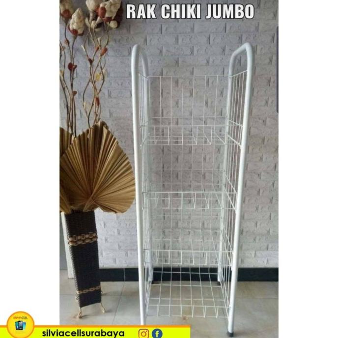 Rak Chiki Snack Rak Display 4 Susun Keranjang Serbaguna tom03