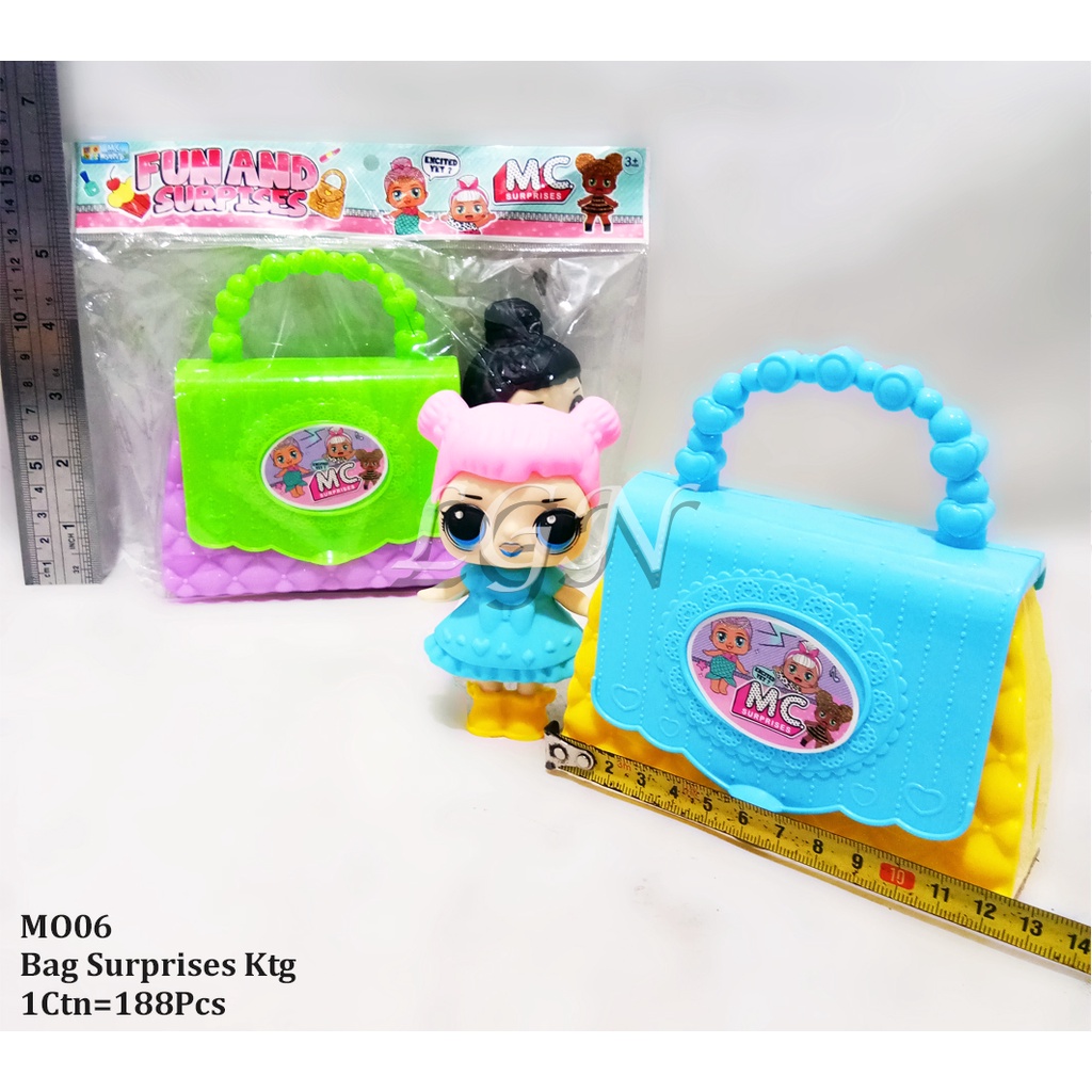 MAINAN ANAK TAS MINI PLUS BONEKA MO06 MAINAN ANAK PEREMPUAN FUN AND SURPRISES MO06 / ms22