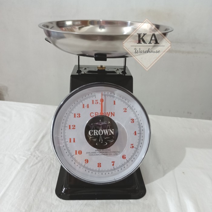 Timbangan Duduk / Jarum / Timbangan Buah Crown 15kg / Timbangan Sayur