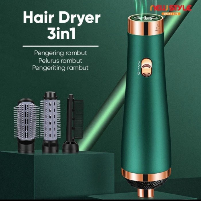 NEW hair dryer sisir blow A05 alat pengering rambut profesional 3in1 ori milly34.online