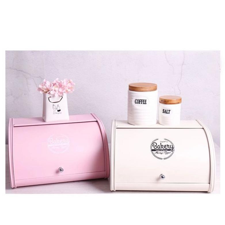 Limited Kj - Tempat Roti / Bread Box Kaleng / Tempat Roti Tawar / Kj Homedecor / Roti Bread Containe
