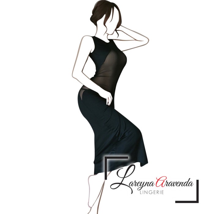 Set Lingerie + Cd Seksi Jumbo Gaun Malam Romantis Transparant Lg461 Terbaru