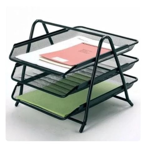

Terlaris Rak Dokumen Kertas Besi 3 Susun / Elevated Tray 3 Tingkat