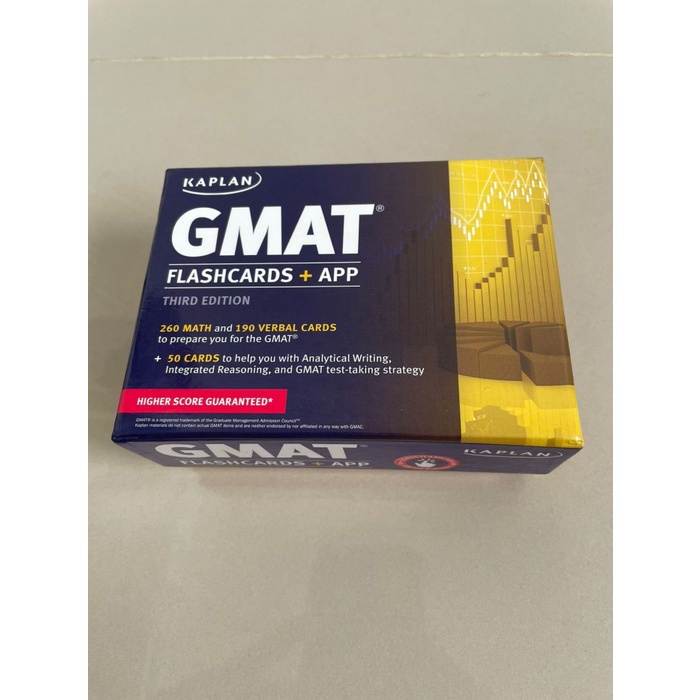 KAPLAN GMAT FLASHCARDS + APP (KAPLAN TEST PREP) THIRD EDITION BNIB