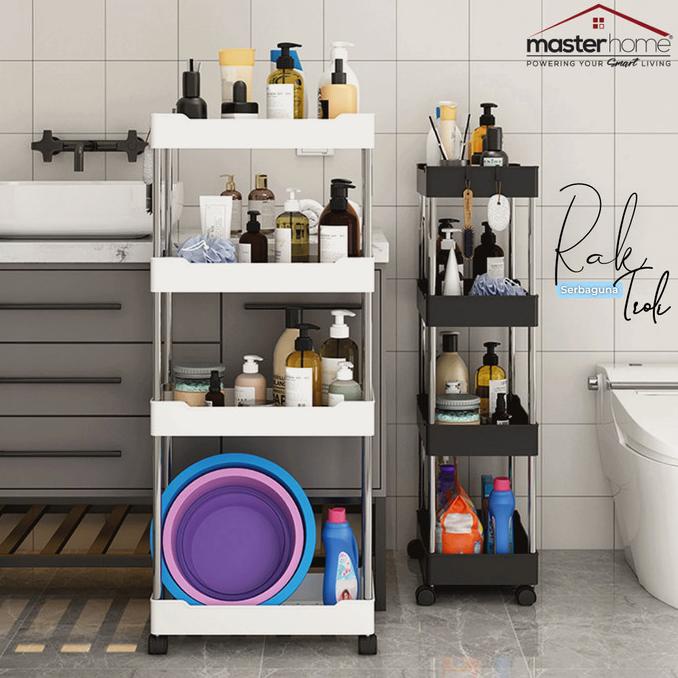 Aksesoris Dapur Mh - Rak Dapur Troli Serbaguna | Rak Troli Square Plastik | Rak Susun Sale