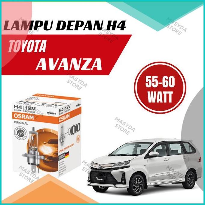Lampu Mobil Toyota Avanza H4 Kaki 3 12V 65/55 Watt Original Osram 14JVNZ3 accessories
