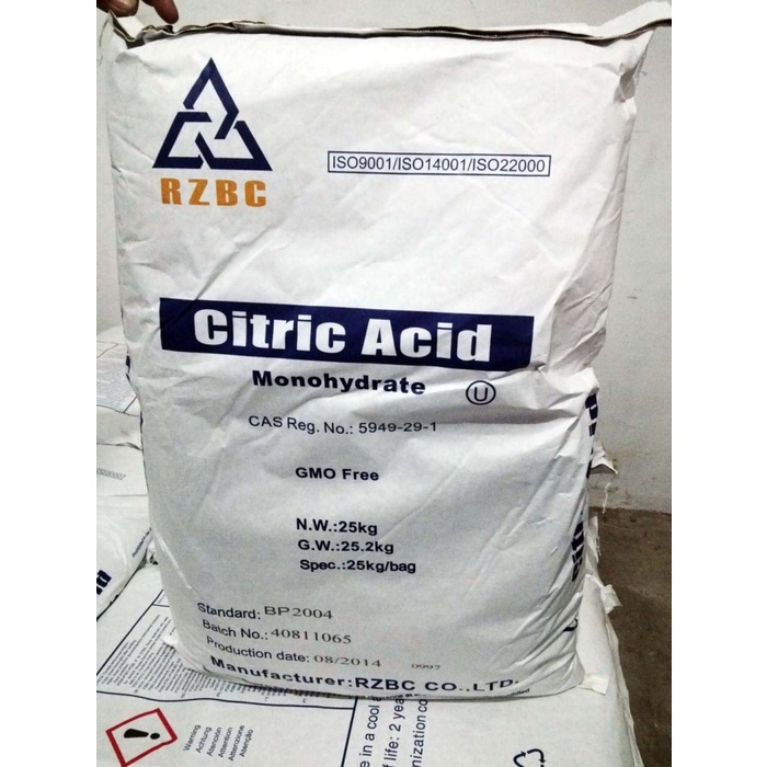 

CITRIC ACID / CITRUN / ASAM SITRUS 25kg (1 SAK) FOOD GRADE Bisa GOJEK