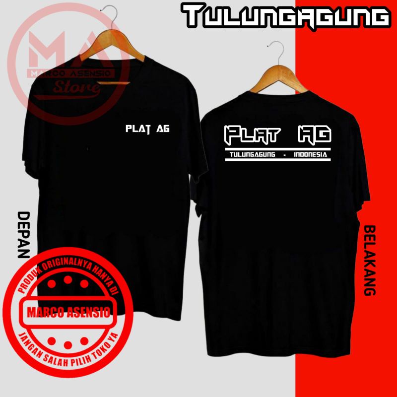 KAOS FASHION PRIA MAUPUN WANITA DESAIN TULISAN PLAT AG TULUNGAGUNG INDONESIA | MA3 JTR