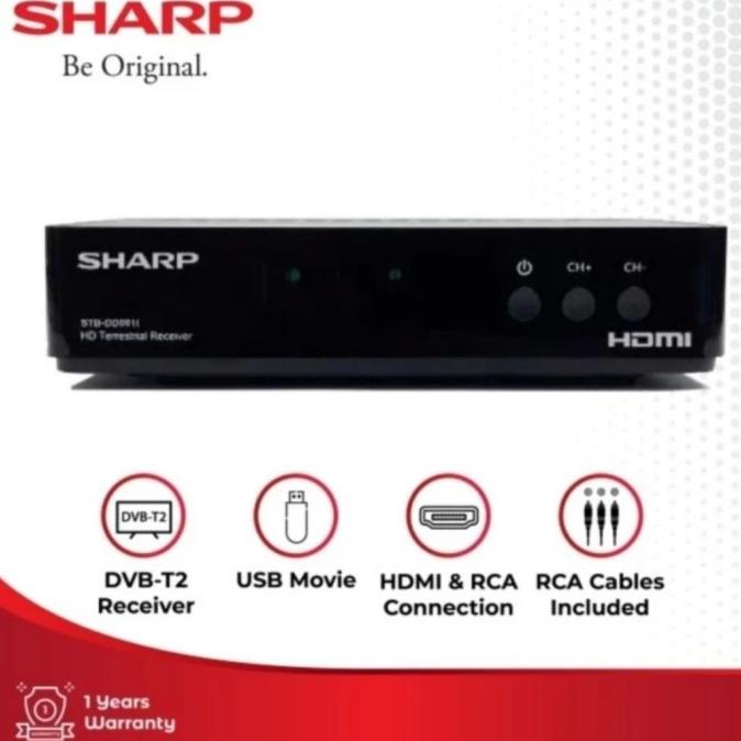 Sharp Set Top Box / Receiver Siaran Digital Tv Stb - Dd001I Pengiriman Cepat