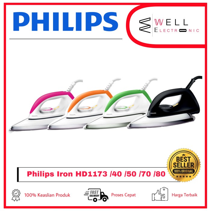 Bestseller Setrika Philips Hd1173 Hd 1173 Hd1173 Hd 1173 Hd1183 Hd 1173 Dry Iron