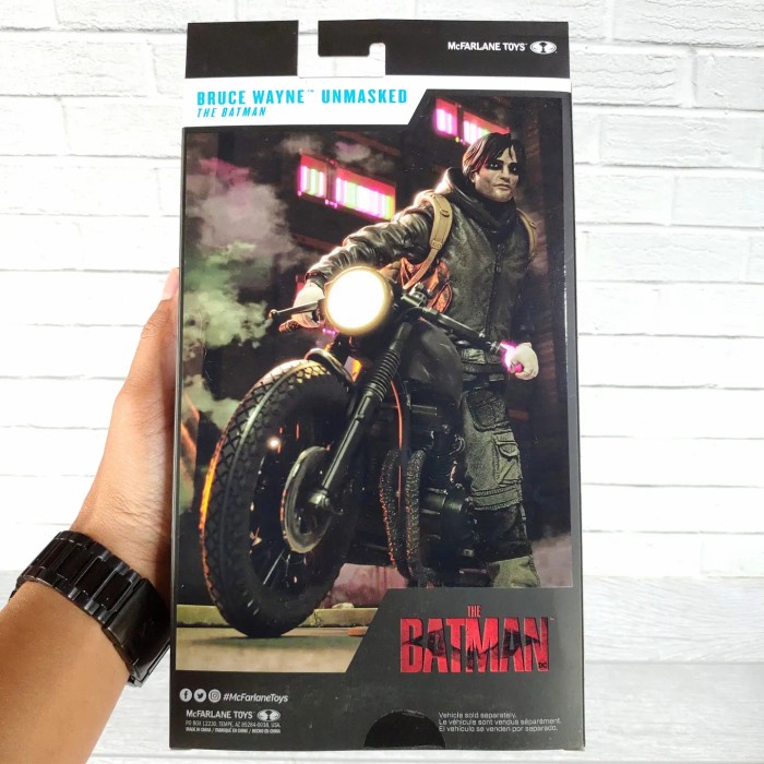 HOT SALE DC MULTIVERSE MCFARLANE THE BATMAN BRUCE WAYNE UNMASKED DRIFTER ACTION TERMURAH