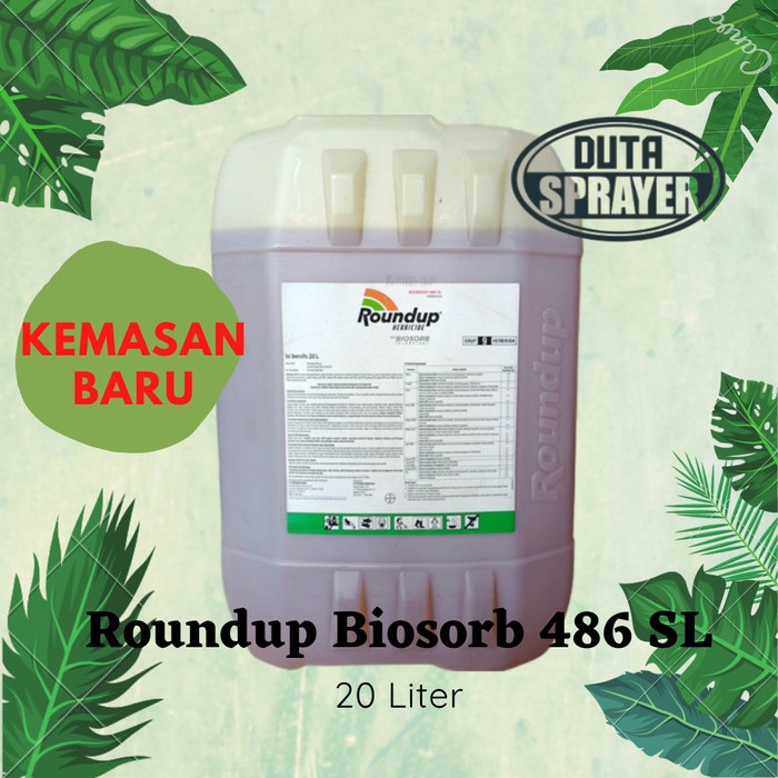 Terlaris Roundup 486 Sl 20 Liter Herbisida Pembasmi Rumput 20 Liter