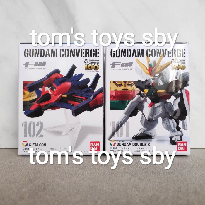 DISKON SPESIAL GUNDAM CONVERGE DOUBLE X + G-FALCON (MISB ORI) JAPAN VER 101 102 TERMURAH