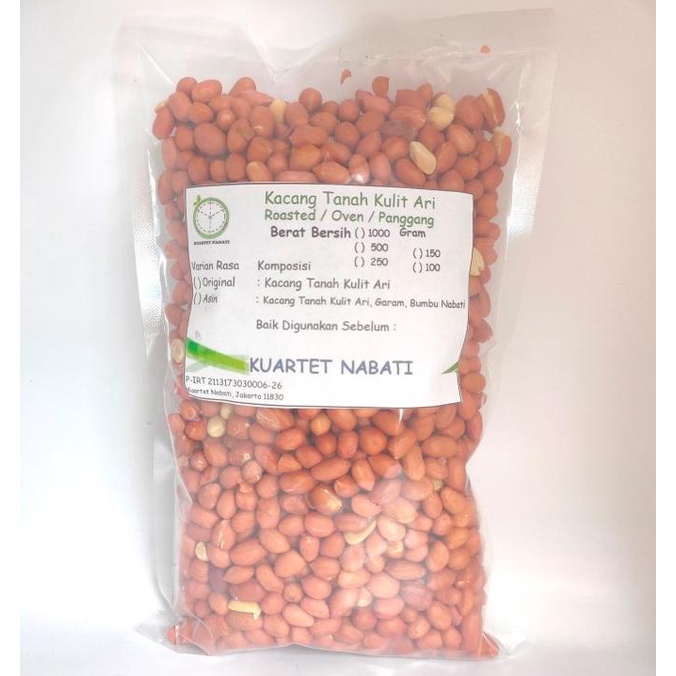 

1000gr Roasted Kacang Tanah Kulit Ari / Peanut Rasa Original/ Asin
