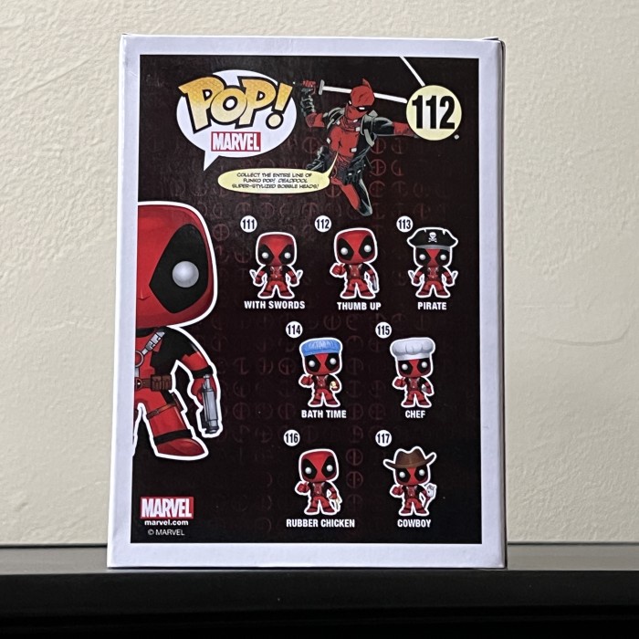 DISKON SPESIAL FUNKO POP MARVEL DEADPOOL THUMBS UP #112 TERLARIS