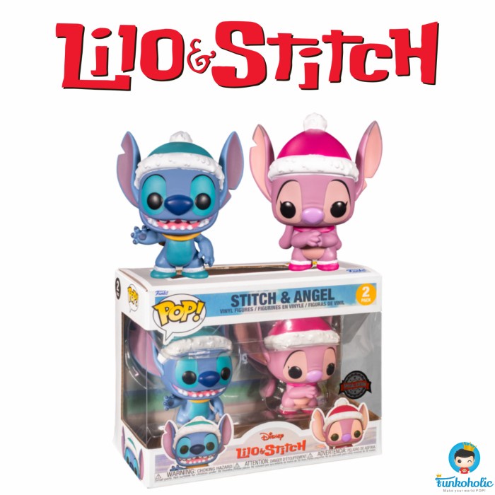 Funko Pop Disney Lilo & Stitch - Stitch & Angel (Winter) [Exclusive]
