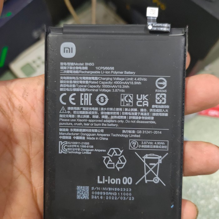 Battery Batere Batre Baterai Mcom Xiaomi Redmi 10C - Redmi 10A BN5G
