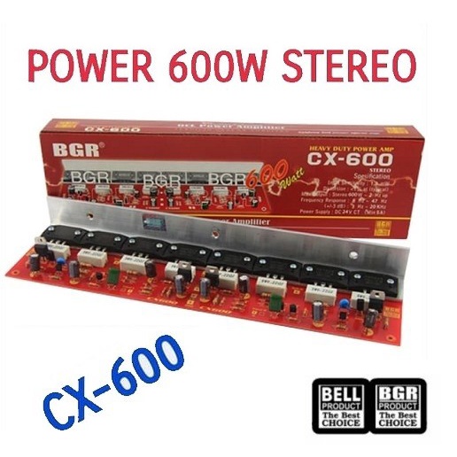 MUST HAVE KIT POWER AMPLIFIER OCL CX-600 STEREO HEAVY DUTY 600W 600WATT CX600 TERBARU