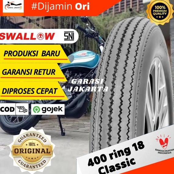 FREE ONGKIR BAN LUAR MOTOR SWALLOW 400-18 RING 18 SB-135 CLASSIC SWALLOW