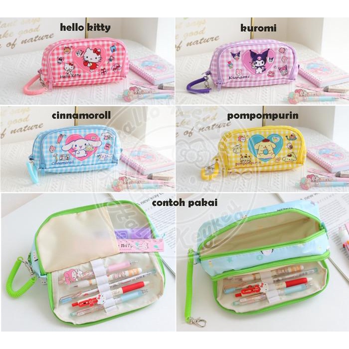 

Tempat Pensil Hello Kitty Cinnamoroll Pompompurin Kuromi