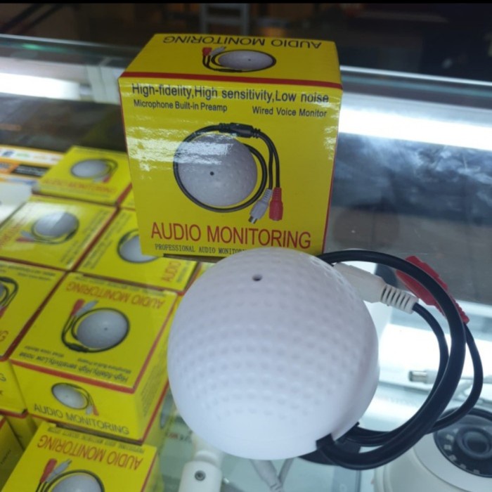 HOT SALE MIC CCTV PENYADAP SUARA +KABEL 20 MTR + ADAPTOR TERLARIS
