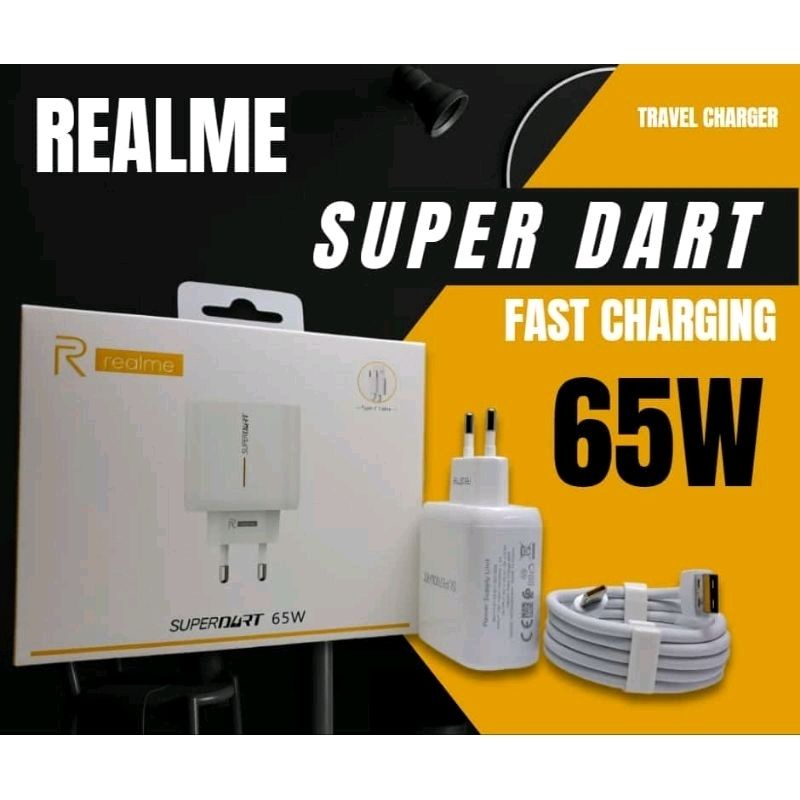 Charger Max Realme 100% 65W SUPER DART - Type C