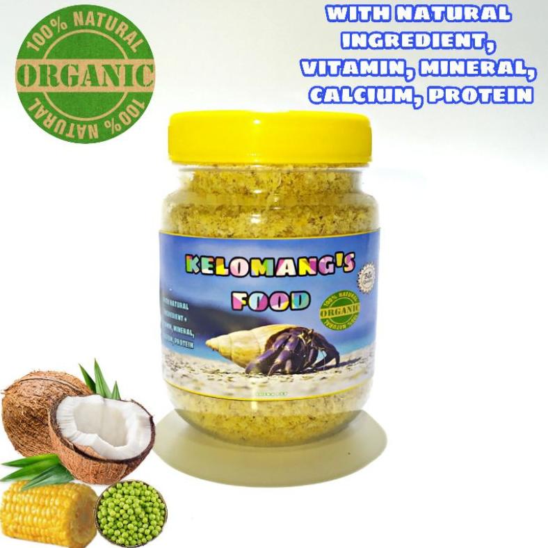 Ready [120 Gr] Kelomang'S Food Makanan Kelomang Darat Keong Kumang Umang Pompongan Hermit Crab Land 