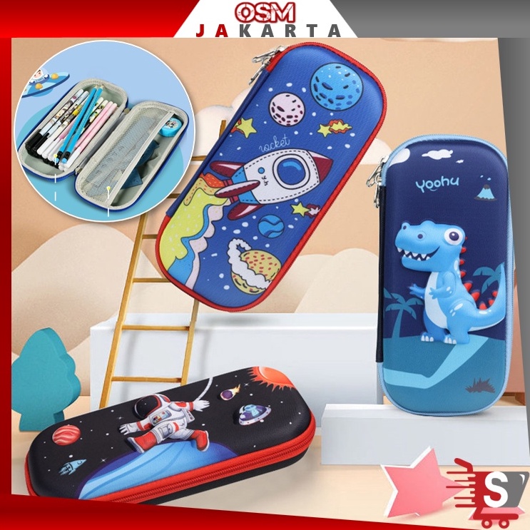

OSM JKT S5626 Kotak Pensil / Tempat Pensil Anak Gambar 3D Bahan EVA Anti Air / Tempat Pensil 3D Model Terbaru / Kotak Alat Tulis ▫ BWA.15Jn23ᵟ