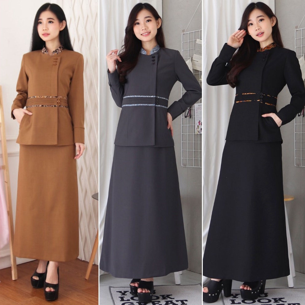 Ketemu Lagi BLAZER WANITA B&V / Seragam PNS / Baju PDH PNS Wanita / Baju Dinas Pemda Wanita / Baju K