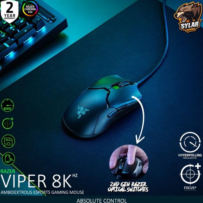 Razer Viper 8Khz Ambidextrous Esports Gaming Mouse / Razer Viper 8K