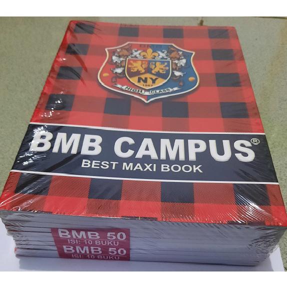 

Buku tulis BMB Campus 50 lembar 10 buku Best Maxi Book Boxy - 1 pak