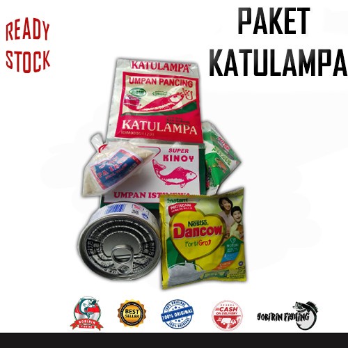 umpan ikan mas - PAKET KATULAMPA - paket umpan kukus ikan mas