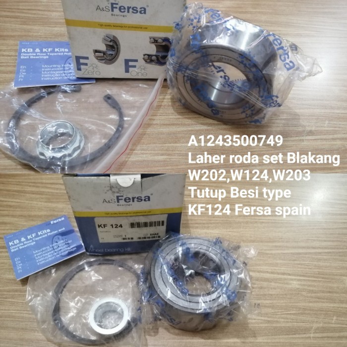 A1243500749 LAHER RODA SET BLAKANG W202,W124,W203 BESI TYPE KF124FERSA