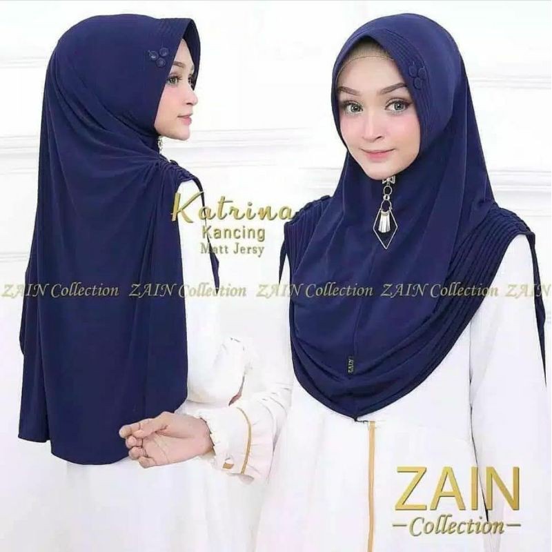 Jilbab Instant Dewasa Bergo Katrina Bahan Airis Terbaru Termurah / Alody's Collection