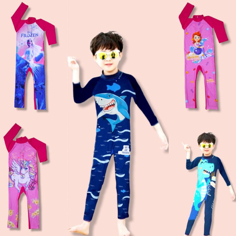 S8SPS Baju Renang Anak Lengan Panjang Perempuan Dan Laki Laki rbk0o