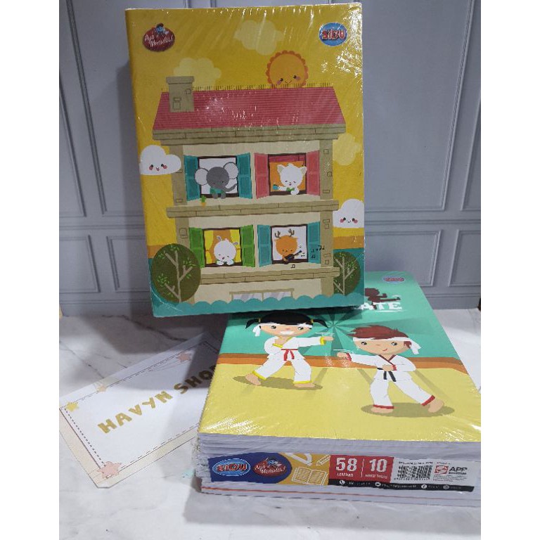

81 (10pc) buku tulis merek SIDU isi 58 lembar/buku tulis t0y97