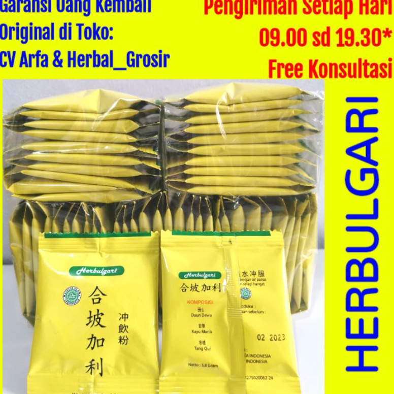 

Miliki Segera.. HERBULGARI | TEH HERBULGARI 10 Sachet Promo Garansi Uang Kembali SCL