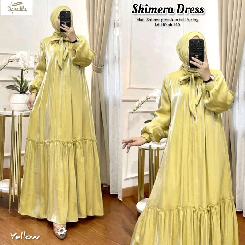 SHIMERA DRESS MOTIF POLOS SIZE JUMBO BY SIGNADILLA