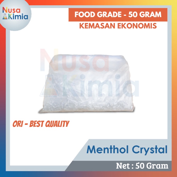 

Kualitas Premium.. Menthol Crystal Food Grade 50 gram (Ukuran Ekonomis) VGM